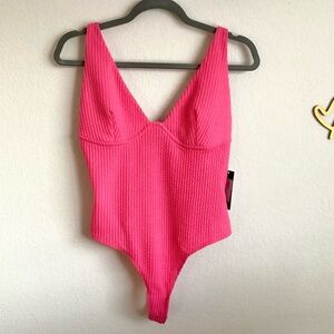 \Wild Fable\ NWT Pink Textured Bodysuit